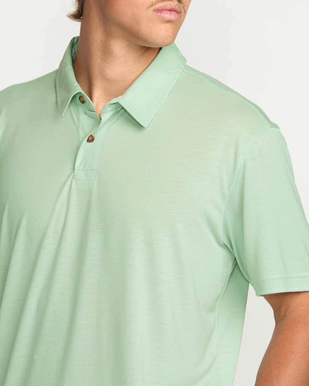 Eclipse Short Sleeve Polo Shirt - Seafoam
