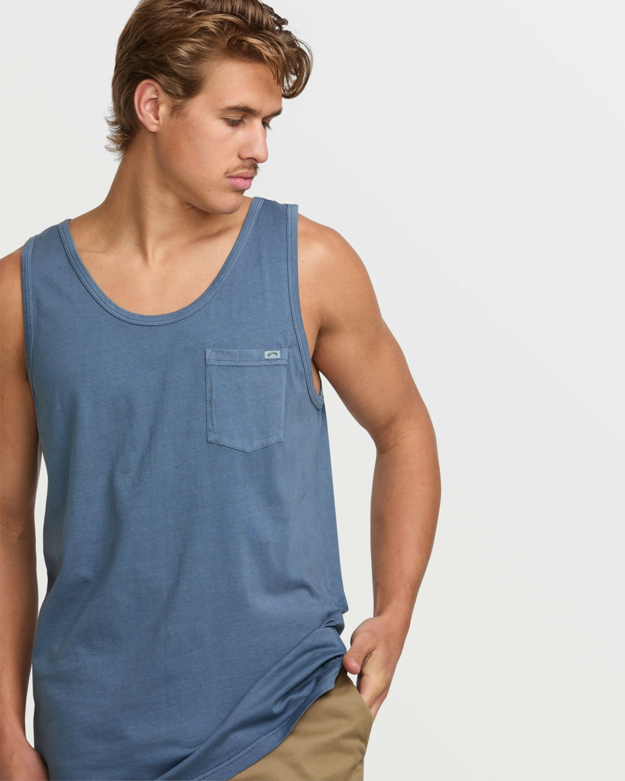 Essential Premium Wave Wash Tank - Slate Blue