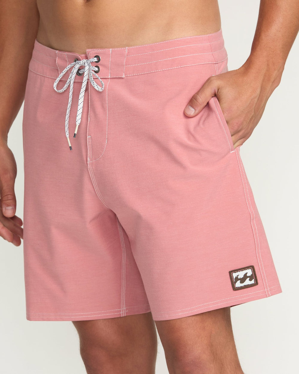 Every Other Day Lo Tide 18" Boardshorts - Dusty Rose