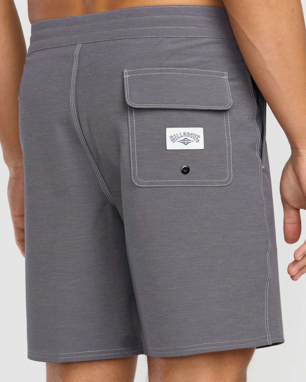 Every Other Day Lo Tide 18" Boardshorts - Gray Violet