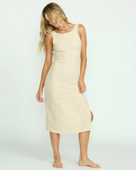 Eyelet Sun Midi Dress Beach Coverup - Whitecap