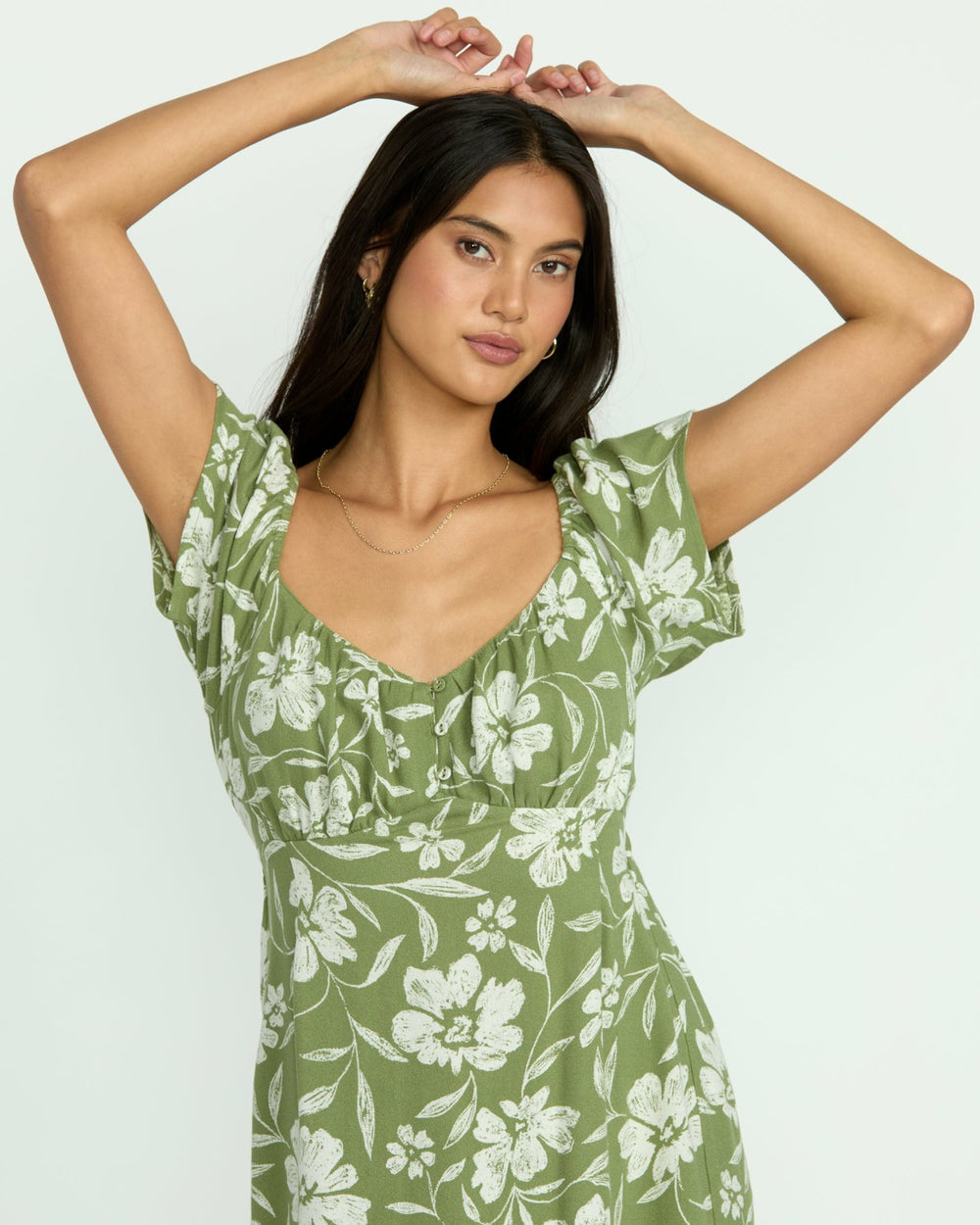 Fall For You Dress - Ranger Green