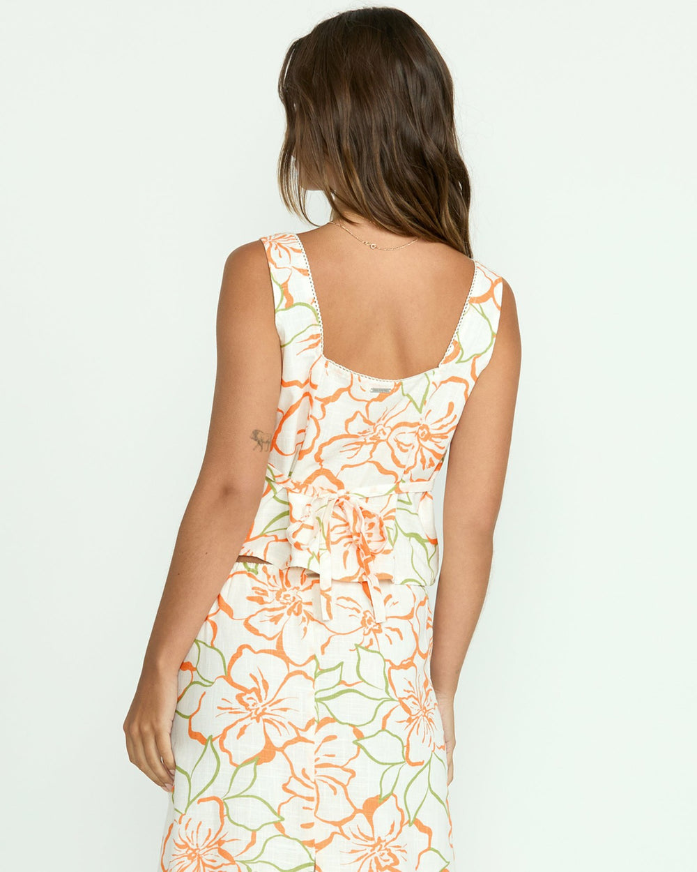 Feelin Free Woven Tank - Salt Crystal