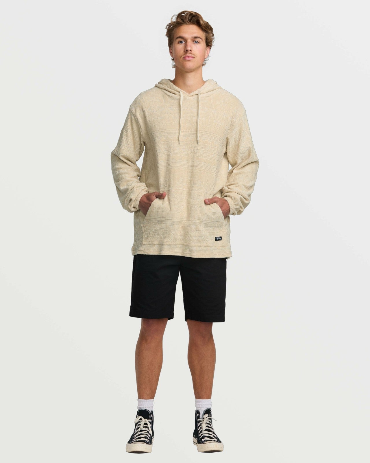 Flecker Jacquard Pullover Sweatshirt - Chino