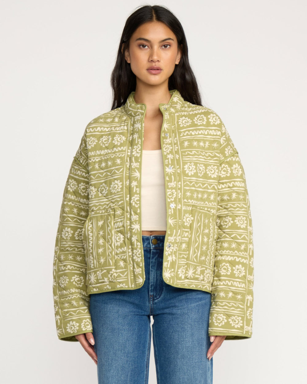 Folk Story Jacket - Green Tea