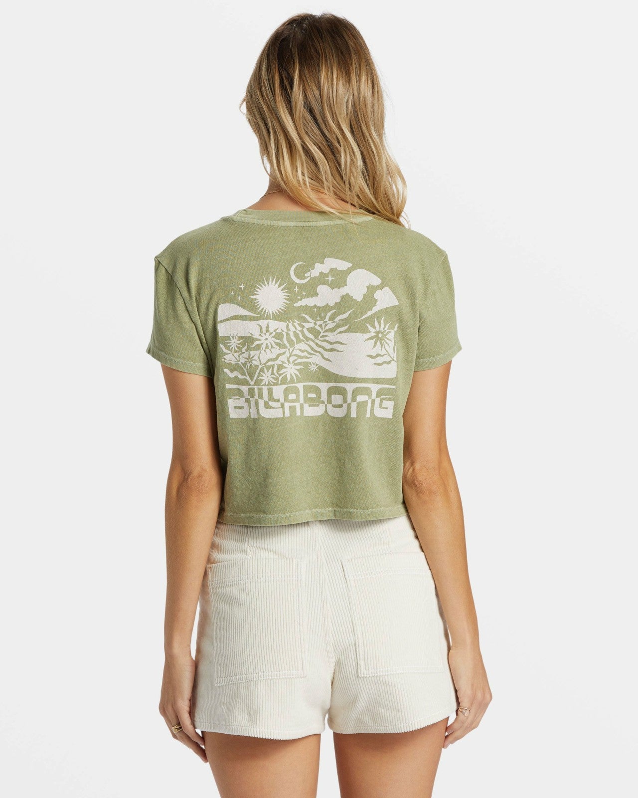 Free Fall Corduroy Shorts - White Cap
