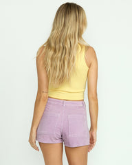 Free Fall Corduroy Shorts - Amethyst Smoke