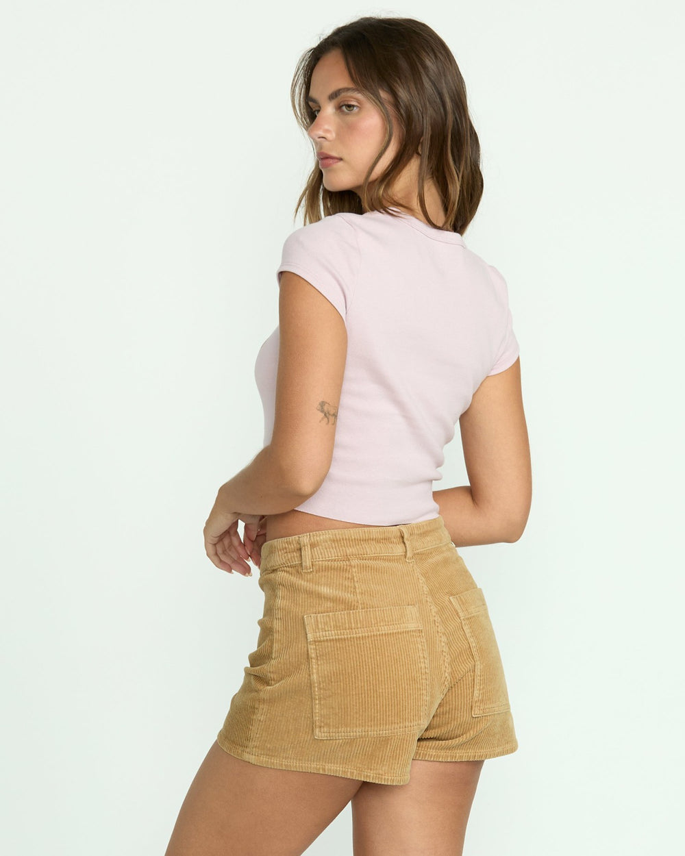 Free Fall Corduroy Shorts - Khaki