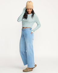 Free Fall High-Waist Pants - Surf Spray