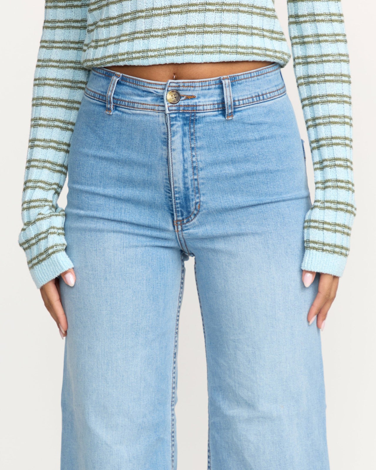 Free Fall High-Waist Pants - Surf Spray