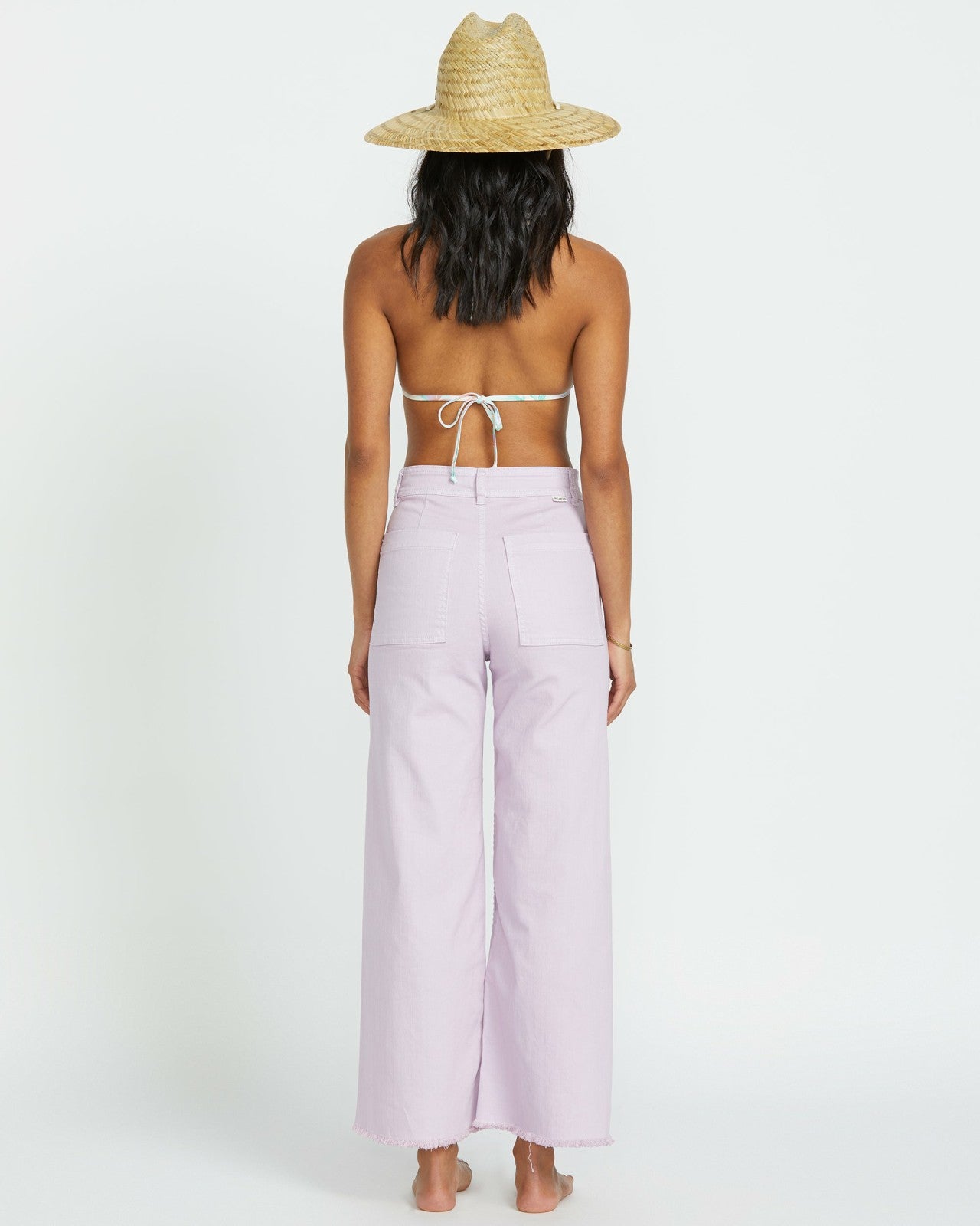 Free Fall High-Waist Pants - Amethyst Smoke