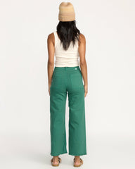 Free Fall High-Waist Pants - Evergreen