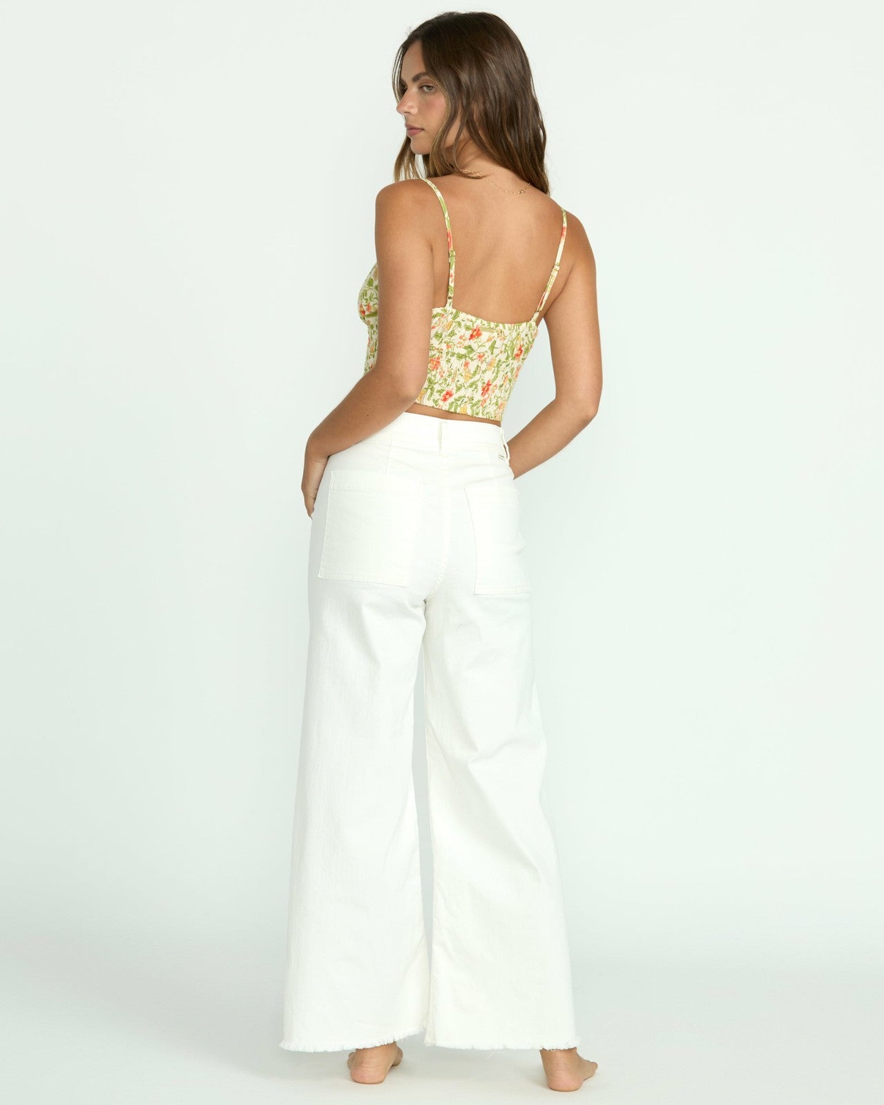 Free Fall High-Waist Pants - Salt Crystal 1