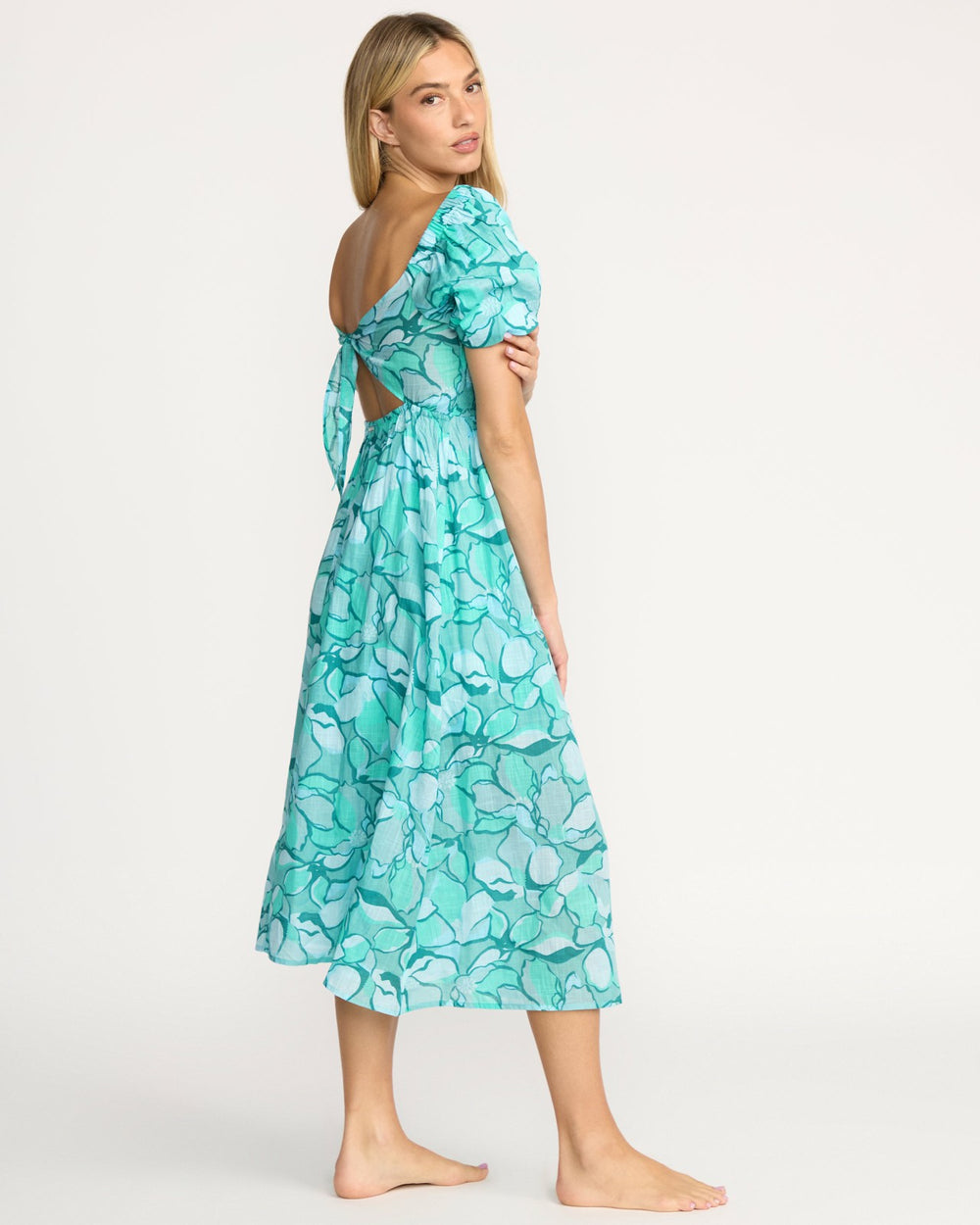 Go Coastal Midi Dress - Blue Bird