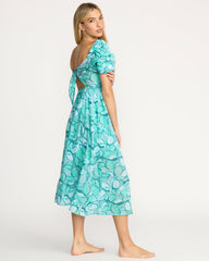 Go Coastal Midi Dress - Blue Bird