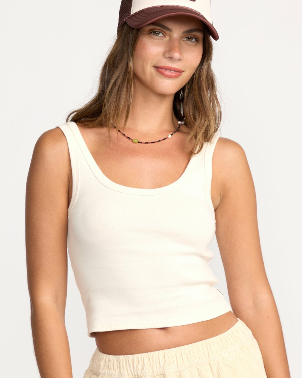 Goddess Knit Tank - Whitecap