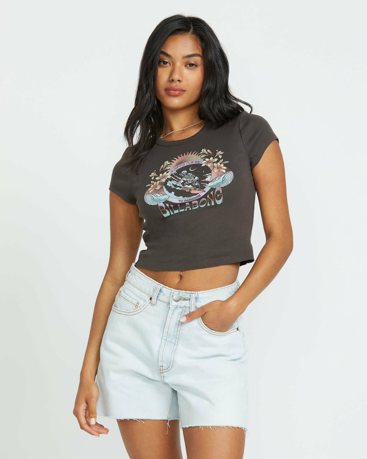 Goes Around Tee - Off Black