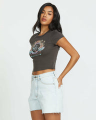 Goes Around Tee - Off Black