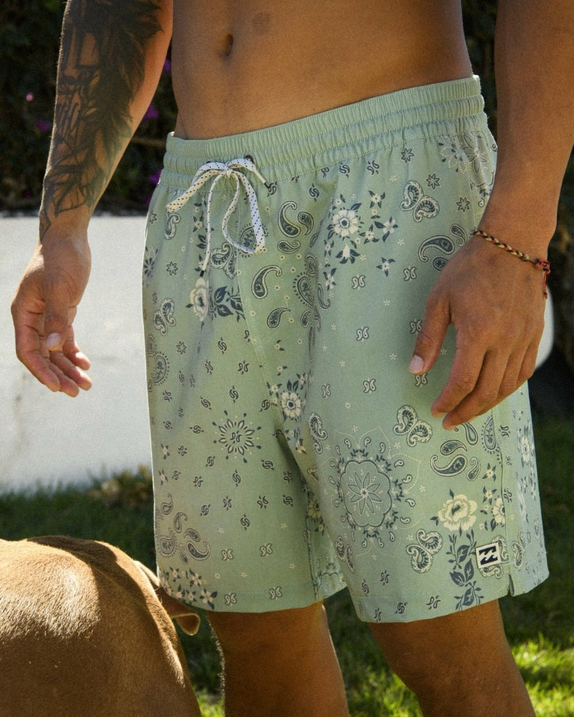Good Times Laybacks 16" Trunks - Mist Green
