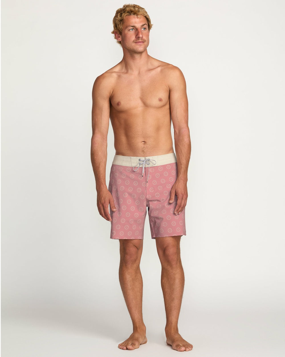 Good Times Pro Performance 18" Boardshorts - Dusty Rose