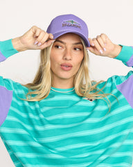 Grandpa Trucker Hat - Purple Ash
