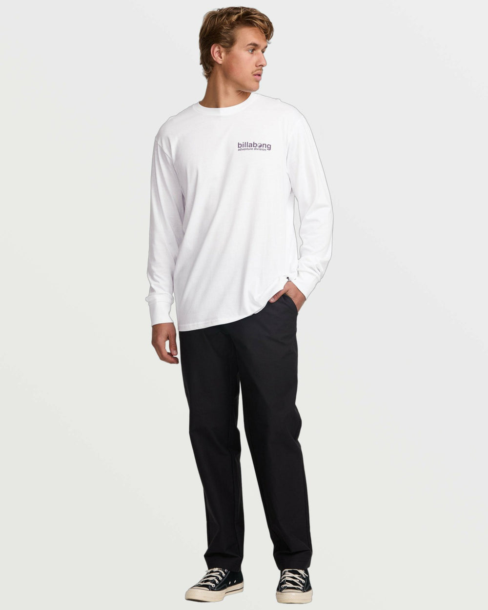 Grow A/Div Long Sleeve Tee - White