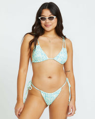 Happy Dance Avery Slide Triangle Bikini Top - Sea Spray