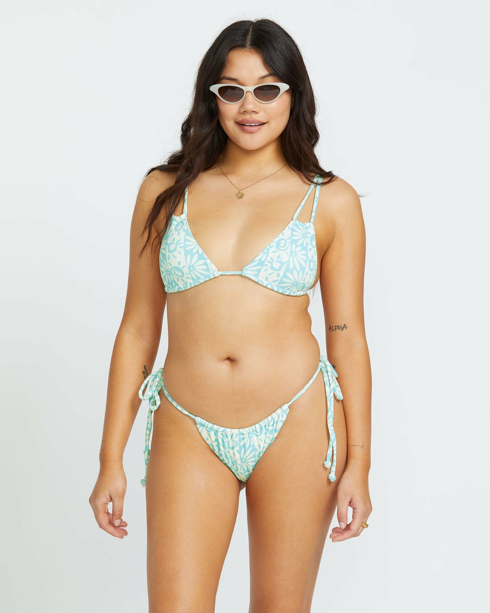 Happy Dance Bells Pant Bikini Bottom - Sea Spray