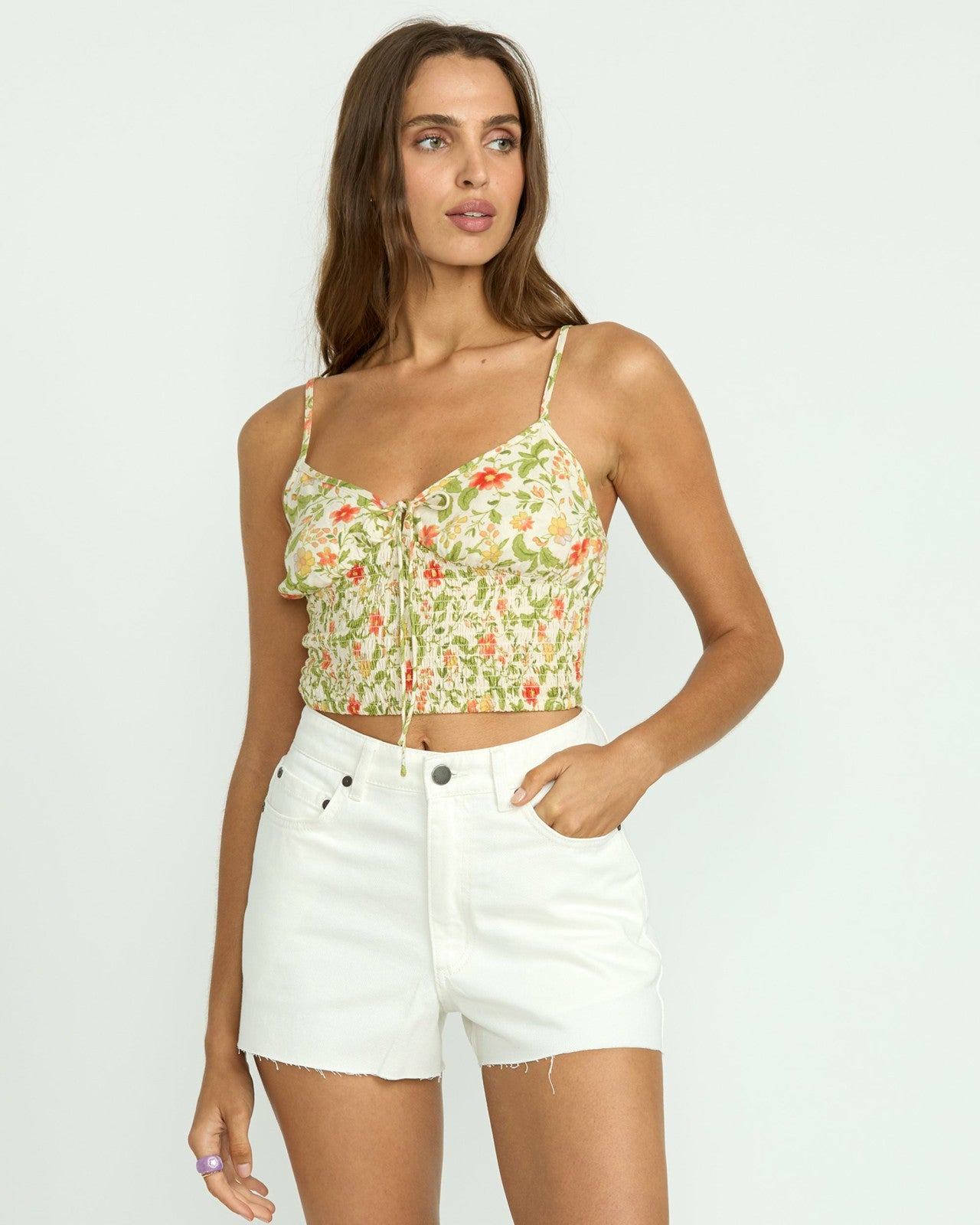 High Tides Denim Shorts - Salt Crystal