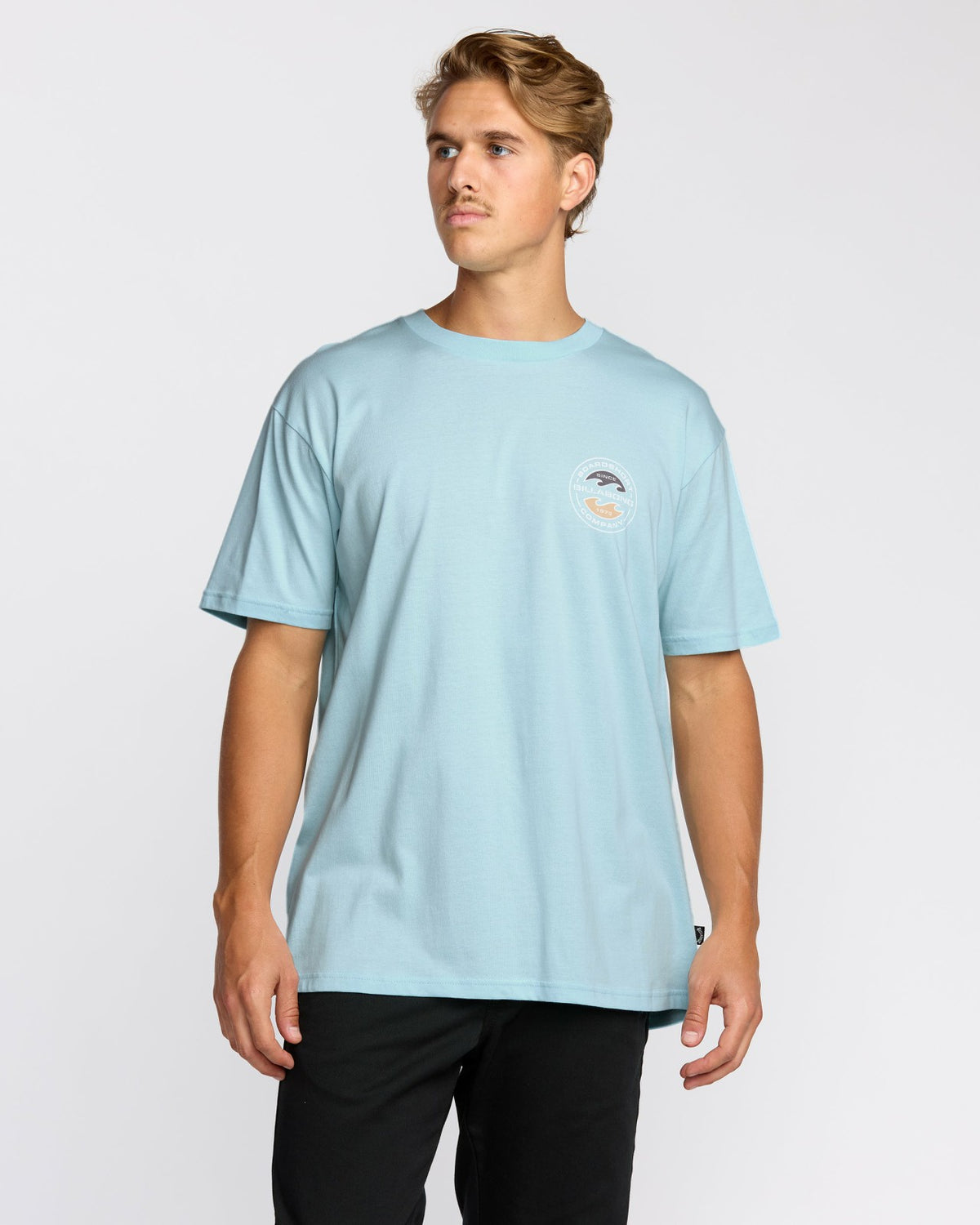 Hollow Premium Short Sleeve T-Shirt - Coastal Blue