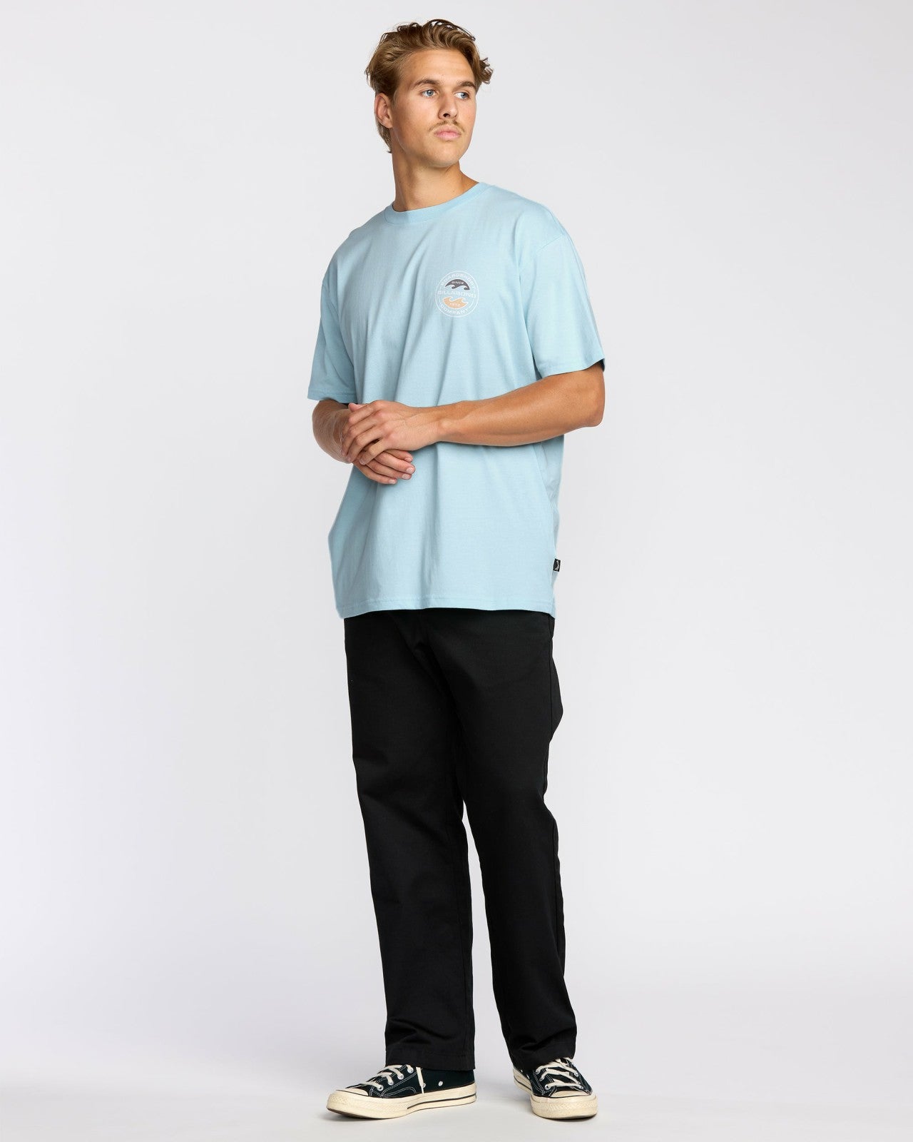 Hollow Premium Short Sleeve T-Shirt - Coastal Blue