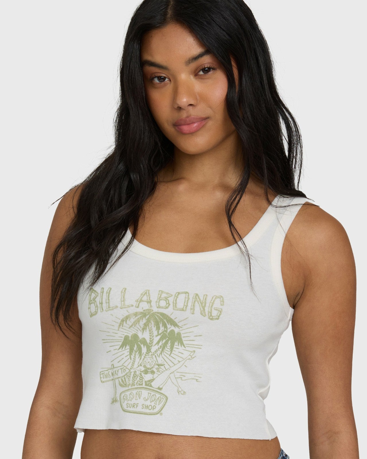 Hula Club Rj Tank Top - Salt Crystal