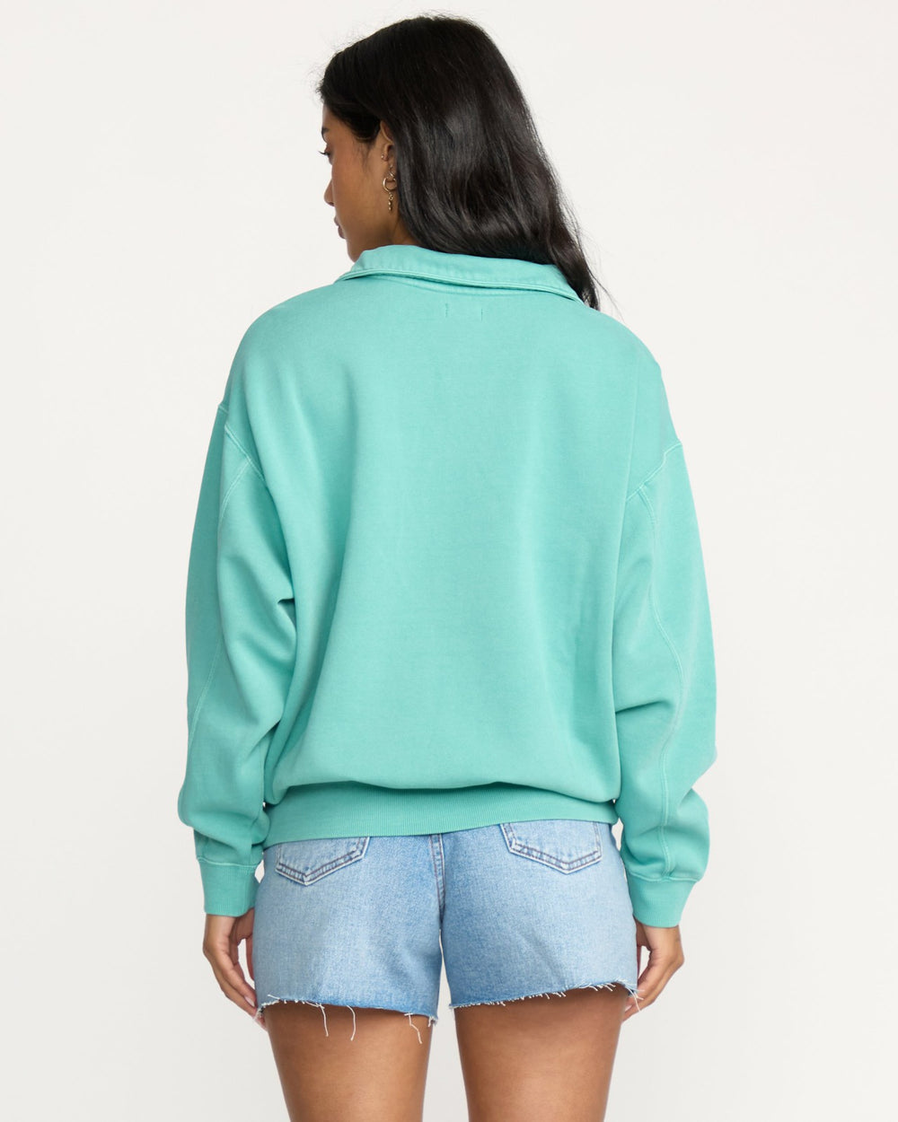Hula Half Zip Sweatshirt - Blue Bird