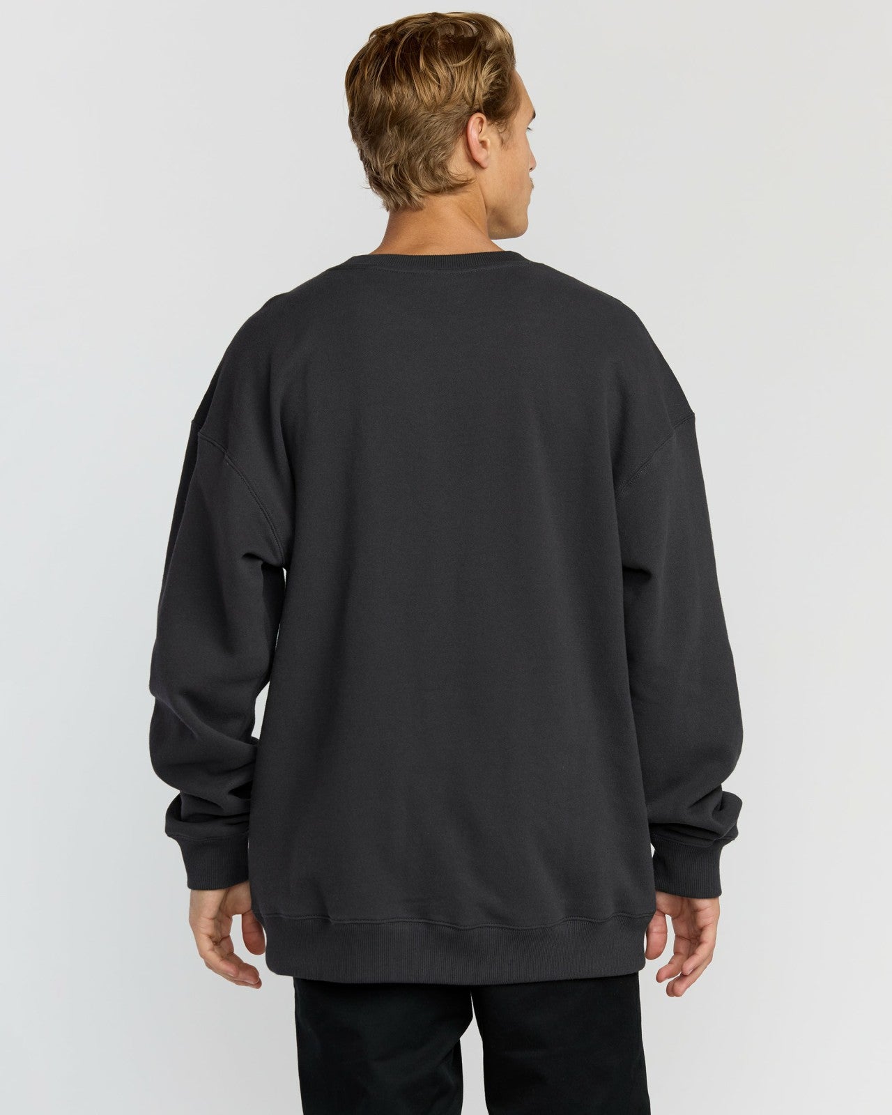Iconic Emboss Crewneck Sweatshirt - Black