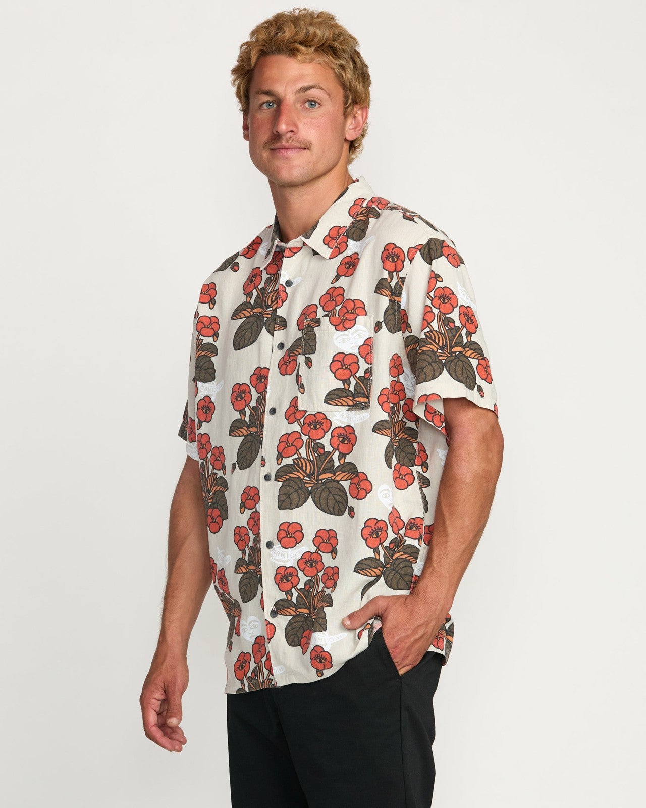 Billabong x Mami Wata Icons Short Sleeve Shirt - Stone