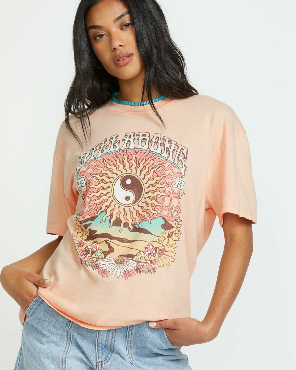 In The Balance Tee - Soft Peach