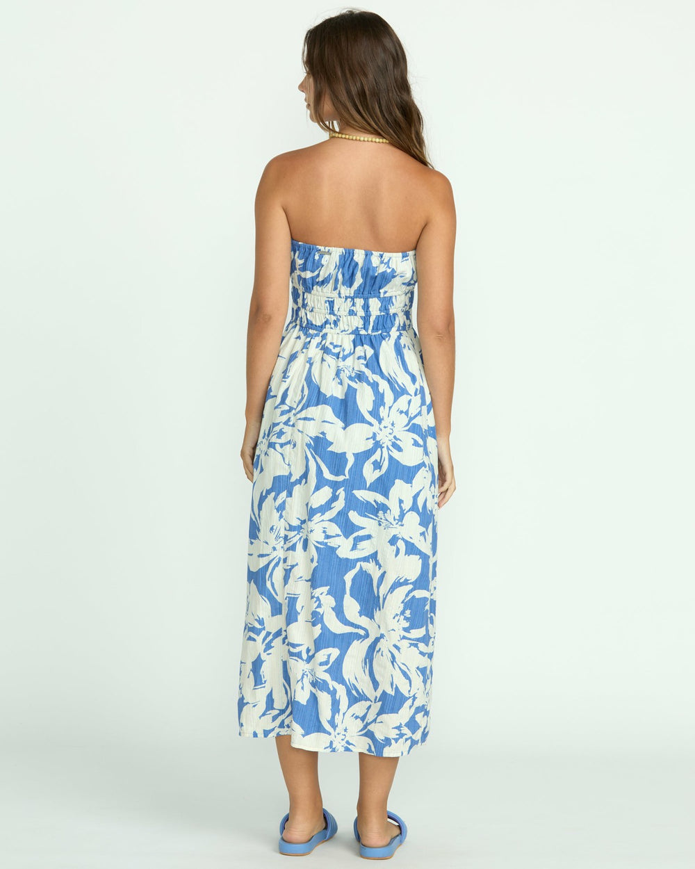 In The Sky Midi Dress - True Blue