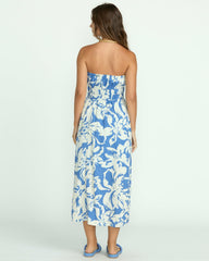 In The Sky Midi Dress - True Blue