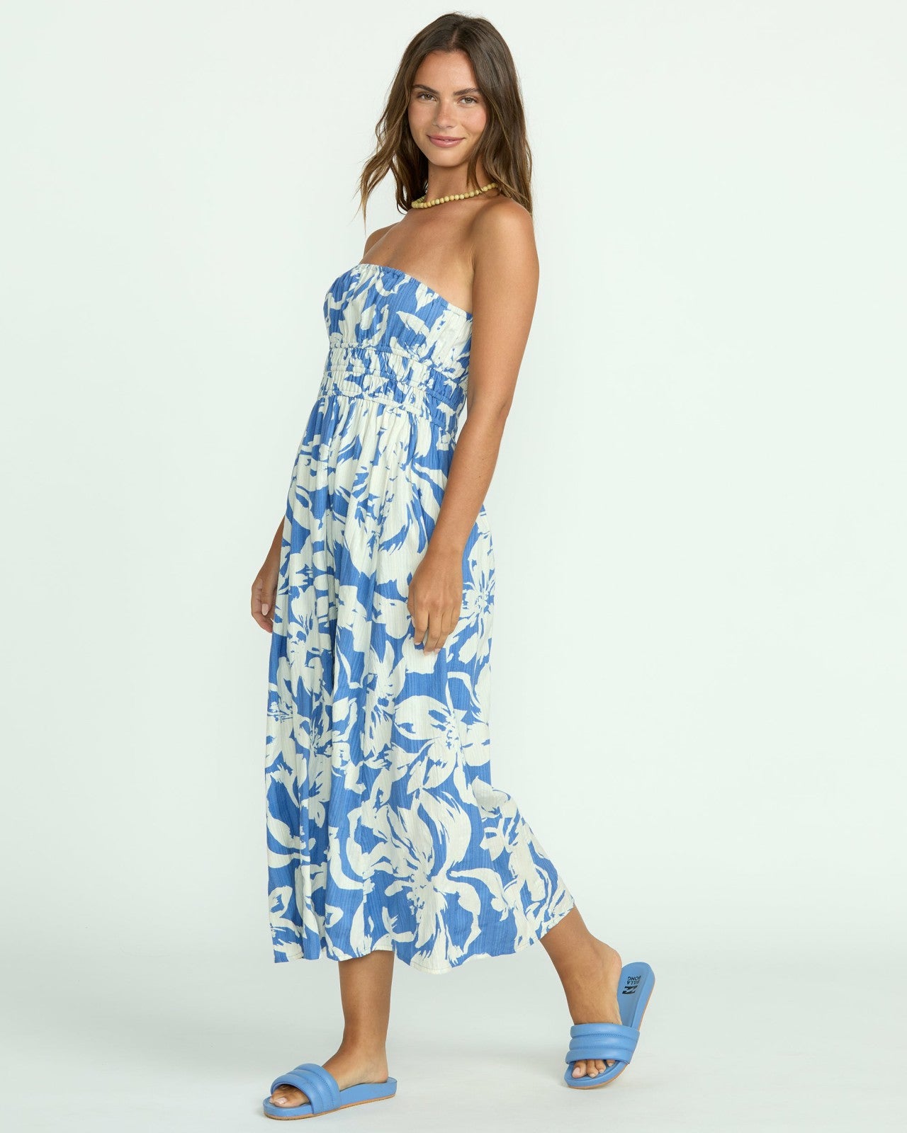 In The Sky Midi Dress - True Blue