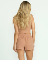 In The Waves Short - Rose Brown