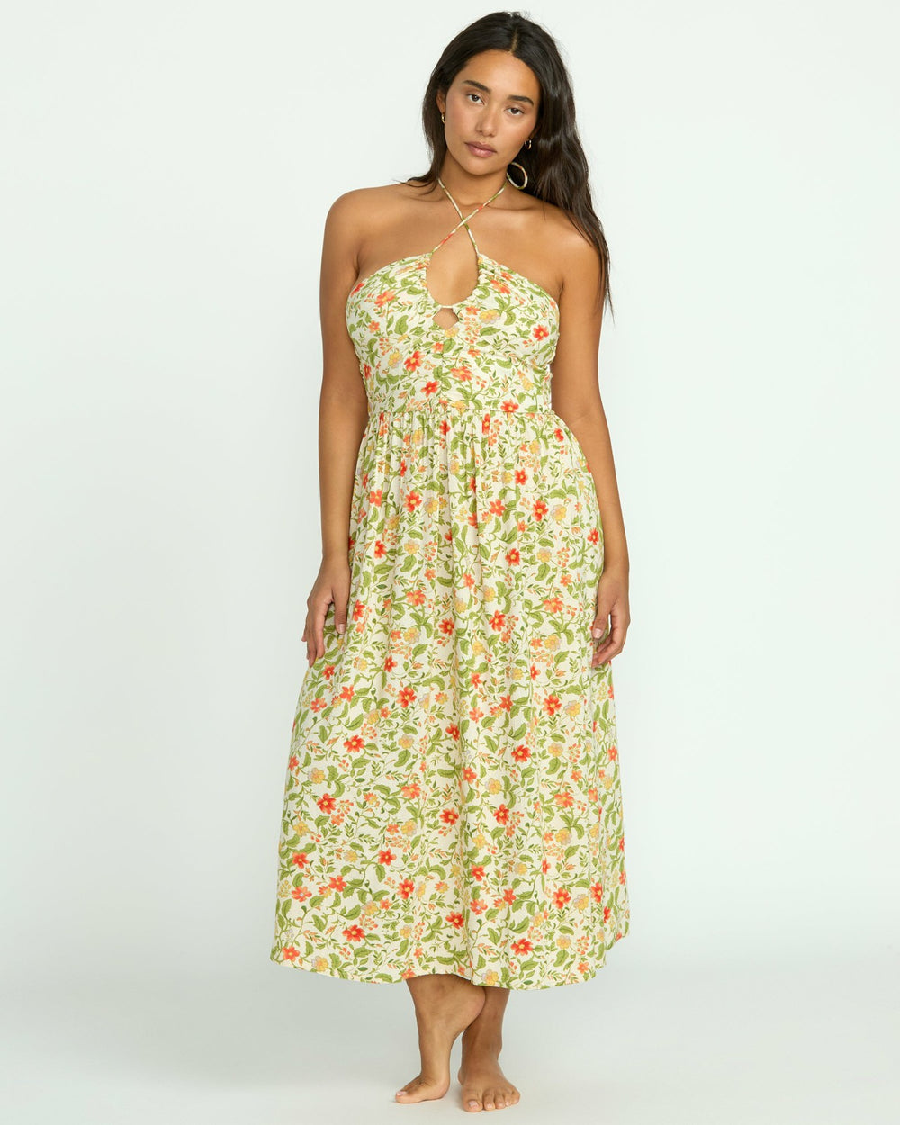In Your Heart Midi Dress - Multi