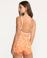 Josie Have It All Boyshort Surfsuit - Orange Pop