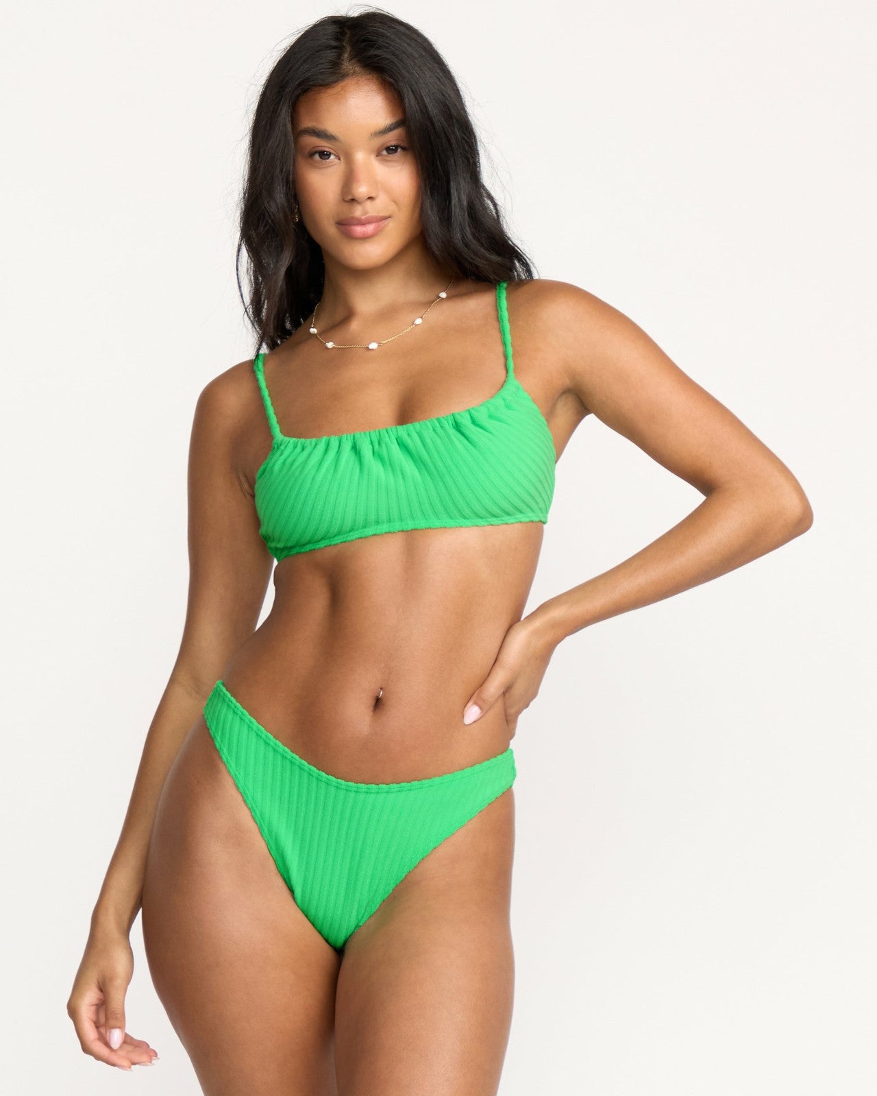 Josie In The Loop Mila Bralette Bikini Top - Jungle Green