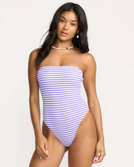 Josie Summer Hi Tully One-Piece Swimsuit - Purple Punch