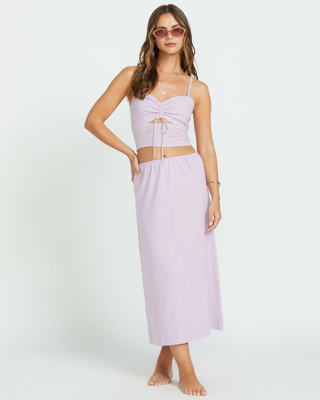 Keep It Simple Skirt - Amethyst Smoke