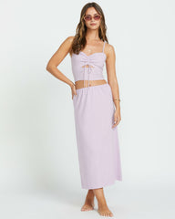 Keep It Simple Skirt - Amethyst Smoke