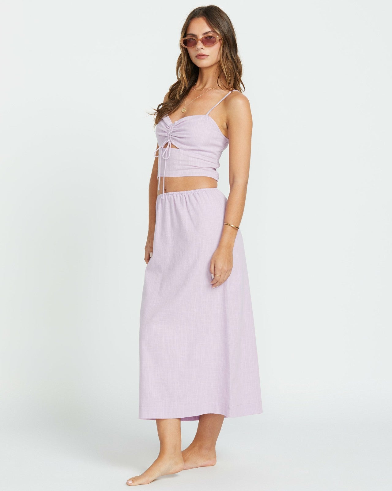 Keep It Simple Skirt - Amethyst Smoke