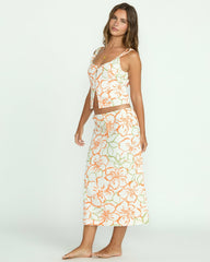 Keep It Simple Skirt - Salt Crystal