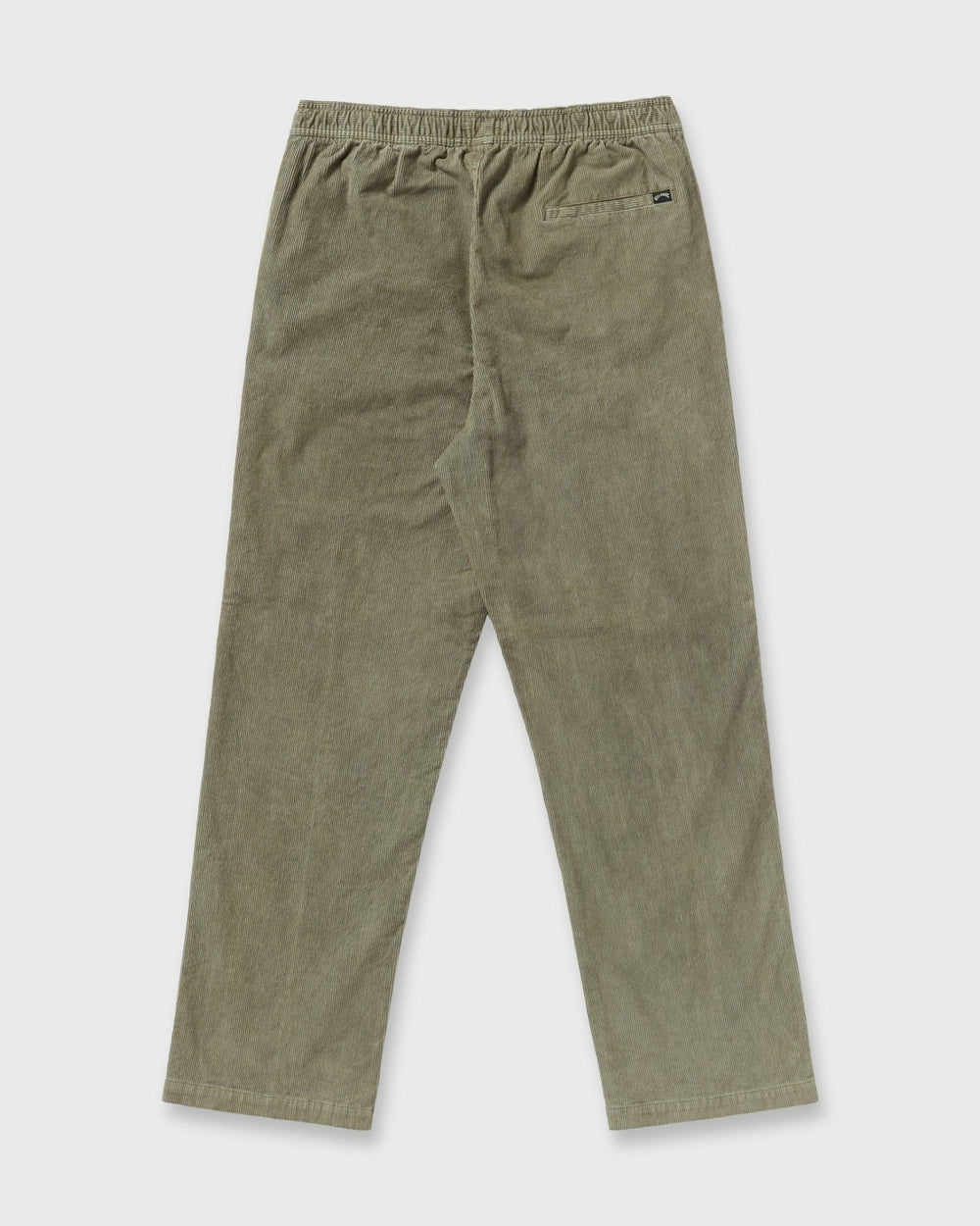 Larry Elastic Waist Corduroy Pants - Green Ash