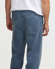 Larry Elastic Waist Corduroy Pants - Slate Blue